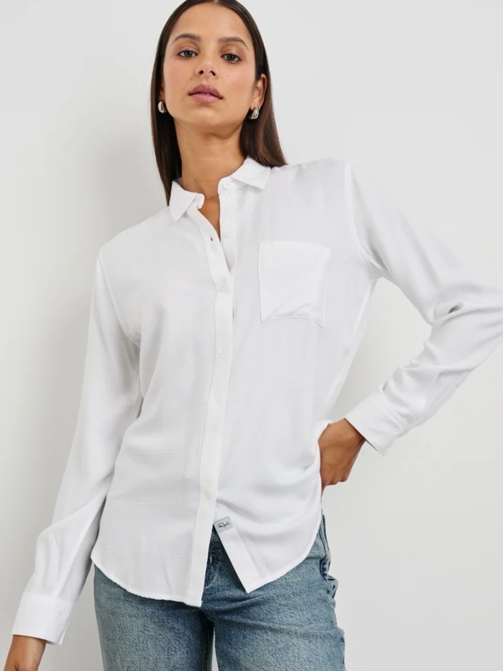 RAILS Hunter Button-Down Shirt in Ivory Check